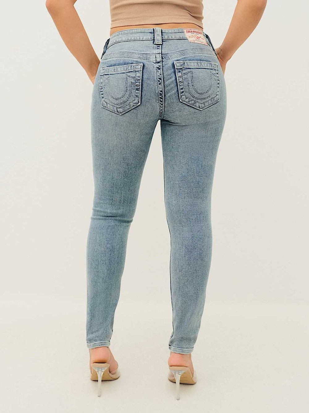 True Religion Jennie Curvy Light Blue Denim Jeans